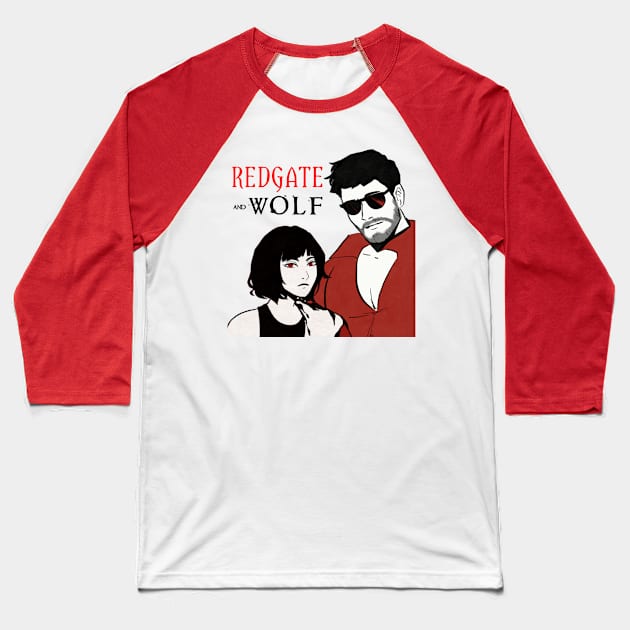 Redgate and Wolf Album Cover Baseball T-Shirt by Redgate and Wolf